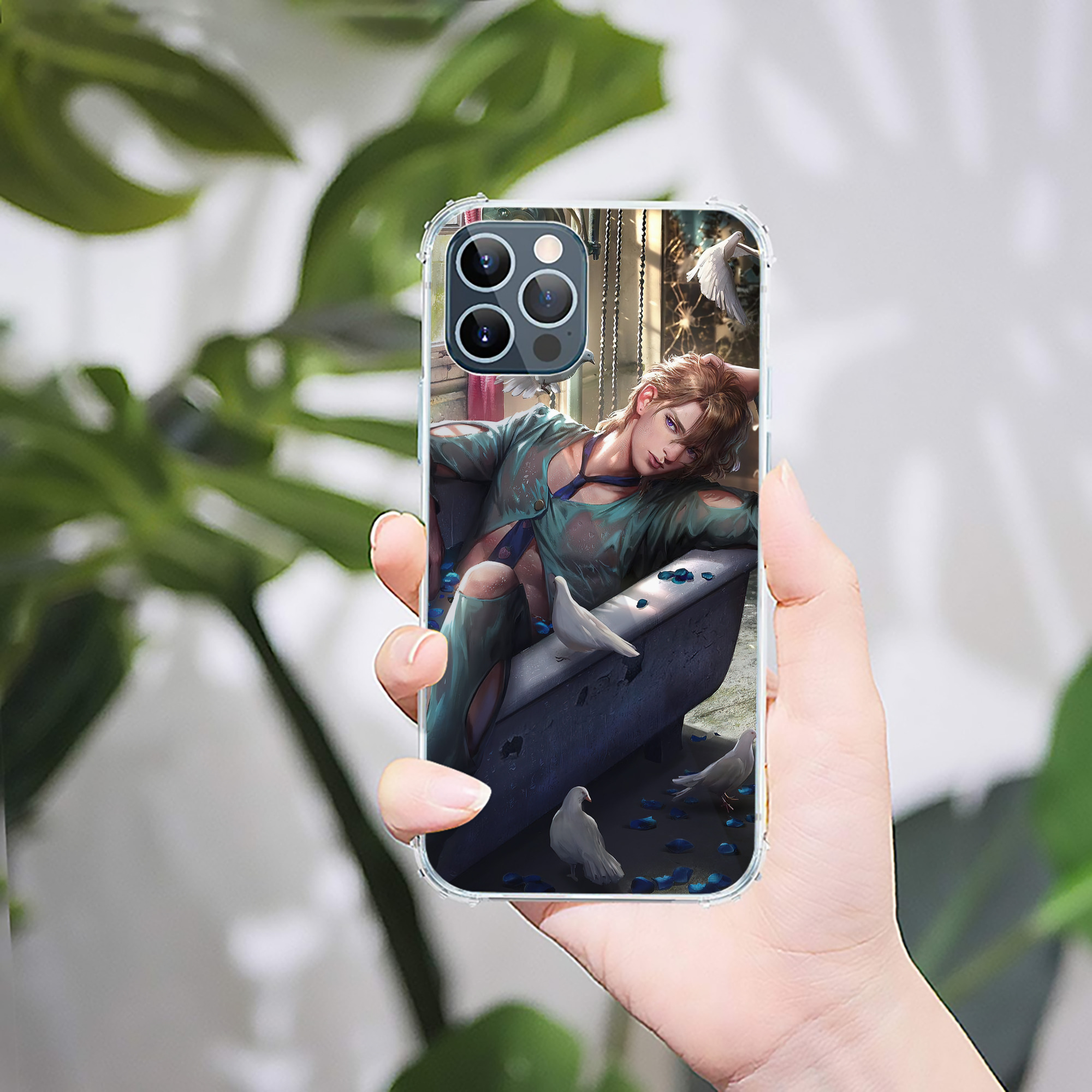 （画像用） ジョジョの奇妙な冒険 JoJo's Bizarre Adventure 【iPhone 12シリーズ対応】透明スマホケース（クリアソフトケース）